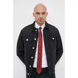 Trussardi Traper jakna za muškarce, boja: crna, za prijelazno razdoblje