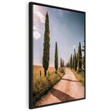  Slika - Italian cypresses (1 Part) Vertical 40x60 U crnom drvenom okviru | shoptok.hr