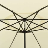  Vrtni suncobran LED s metalnim stupom 400 cm boja pijeska | shoptok.hr