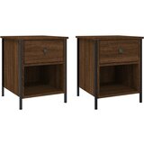  Noćni ormarići 2 kom boja hrasta 40x42x50 cm konstruirano drvo Smeđa | shoptok.hr