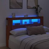  LED uzglavlje boja hrasta artisan 160x18,5x103,5 cm drveni | shoptok.hr