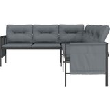  Kutna vrtna sofa antracit od čelika i tekstilena | shoptok.hr