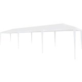 vidaXL Šotor za zabave 3x9 m PE bele barve | Shoptok.si