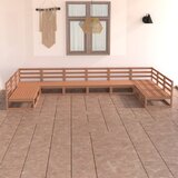  The Living Store Vrtna sedežna garnitura 10-delna trdna borovina - Vrtna Sedežna Garnitura, (21481604) | Shoptok.si
