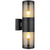 Globo Vanjska zidna svjetiljka Xeloo (Š x V: 102 x 380 mm, Crna, E27, 60 W) | shoptok.hr