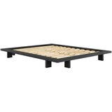 Karup Design Črna zakonska postelja iz borovega lesa z rešetko 160x200 cm Japan - | Shoptok.si