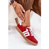 VINCEZA Sneakers Sports Shoes Suede Red 79517 | Shoptok.si