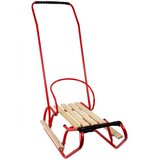 Metal Sled with Push Bar Backrest Strap Red | shoptok.hr