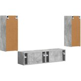  Set TV komoda 2 kom. Betonski sivi Konstruirano drvo | shoptok.hr