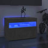 TV ormarić s LED svjetlima siva boja betona 60x35x40 cm | shoptok.hr