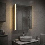  Kupaonski ormar s ogledalom Betonski sivi 53,5 x 15,5 x 70 cm | shoptok.hr