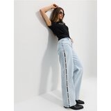 Sinsay Straight wide leg traperice srednjeg struka s umjetnim perlama Cijene