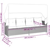  5-dijelni set vrtnih sofa s jastucima poliratan smeđi | shoptok.hr