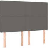 Maison Chic Posteljno vzglavje - Vzglavna omarica 4 kosa sivi 72x5x78/88 cm umetno usnje, (22077295) | Shoptok.si