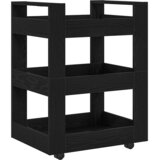  Kuhinjski kolica Crni hrast 60 x 45 x 80 cm Konstruirano drvo | shoptok.hr