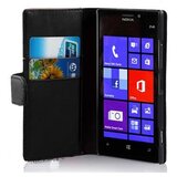 Cadorabo Ohišje, združljivo z Nokia Lumia 925 v oksid črna - Zaščitni ovitek iz gladkega umetnega usnja in žep za kartice, (20560591) | Shoptok.si