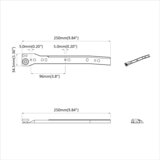 Klizač za ladice 12 pcs Bijelo 250 mm Čelik | shoptok.hr