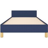  Posteljni okvir z vzglavjem moder 90x200 cm blago | Shoptok.si