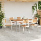  set za objedovanje 7 pcs Smeđa Čvrsto teak drvo | Eponuda.com