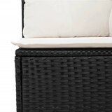  14-dijelni set vrtnih sofa s jastucima poliratan crni | shoptok.hr