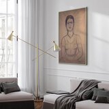  Slika - Frida Kahlo – Self-Portrait 1929 (charcoal drawing) 80x120 U prirodnom drvenom okviru | shoptok.hr