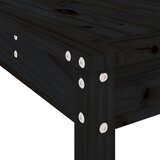  3-dijelni vrtni barski set crni od masivne borovine | shoptok.hr
