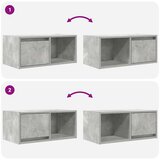 vidaXL TV omarica betonsko siva 60x31x25,5 cm inženirski les | Shoptok.si