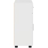  Kreveta s policom FLORIN Visoki sjaj bijela 88,5 x 30,5 x 73 cm | shoptok.hr
