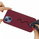 Nillkin liquid silikonski ovitek za iphone 13 6.1 - bordo rdeč | Shoptok.si