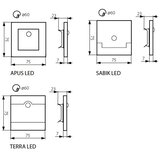 Kanlux 27370 - LED svetlo za stepenište APUS sa senzorom LED/0,8W/12V 3000K | Eponuda.com