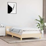  Za krevet s uzglavljem krem 90x200 cm od tkanine Cijene