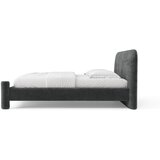 Micadoni Tamno sivi tapecirani bračni krevet s podnicom 160x200 cm Vera – | shoptok.hr