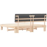  Krevetni okvir s tapiciranim uzglavljem Tamno siva 200 x 200 cm | shoptok.hr