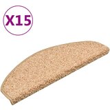  Prostirke za stepenice 15 kom 65x21x4 cm zlatne poluokrugle velike | shoptok.hr