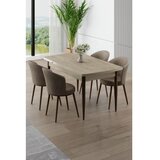 Hanah home Trpezarijski set, 5 dijelova, bež Slike