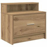 vidaXL Nočna omarica z predalom artisan hrast 51x31x47 cm, (21779967) | Shoptok.si