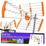  Retoo ER1240 vanjska usmjerena DVB-T2 antena VHF/UHF s LTE filtrom, do 80 km | shoptok.hr