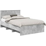  Krevetna konstrukcija s uzglavljem Betonski sivi 120 x 123 cm | Eponuda.ba