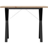  Blagovaonski stol Y-oblika 100x50x75,5 cm od borovine i čelik | shoptok.hr