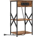  Noćni ormar s policom 2 pcs Dimljeni hrast 41 x 31 x 76 cm | shoptok.hr