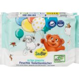SauBär ultra sensitive dečji vlažni toaletni papir, (2x60kom) 120 kom Cene