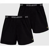 Lyle & Scott Bombažne boksarice črna barva