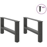  Noge za klub stolić antracit boje 2 kom 70 x (30-31) cm čelik | shoptok.hr