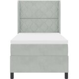  Krevet s opruga kutije Svijetlo siva 90 x 190 cm Baršun | shoptok.hr