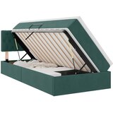  s od storage s uzglavljem Tamnozelena 90 x 190 cm Baršun | shoptok.hr