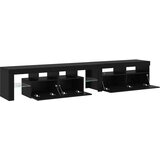TV ormar 2 pcs Crni hrast 230 x 36,5 x 40 cm Konstruirano drvo | Eponuda.ba