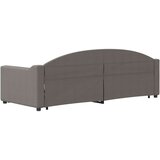  Izvlečna dnevna postelja temno taupe 80x200 cm blago, (20936509) | Shoptok.si