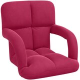 Podesivi podni naslonjač Vinska crvena Baršun | shoptok.hr