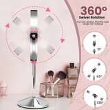 AUMVUM 20 cm LED kozmetično ogledalo z 1x/10x povečavo | Shoptok.si