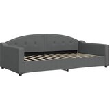  Dnevni krevet na razvlačenje tamnosivi 100 x 200 cm od tkanine | shoptok.hr